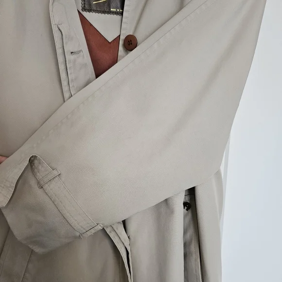 Vintage ETIENNE AIGNER Womens Full‎ Length Trench Coat SIZE 12 - Regular RN35148 - Picture 10 of 16